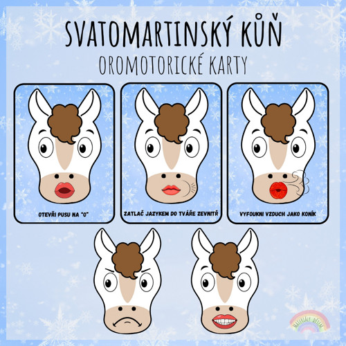 Svatomartinský kůň, oromotorické karty