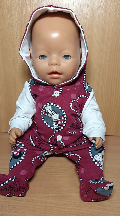 Baby Born 43 cm - overal s kapucí
