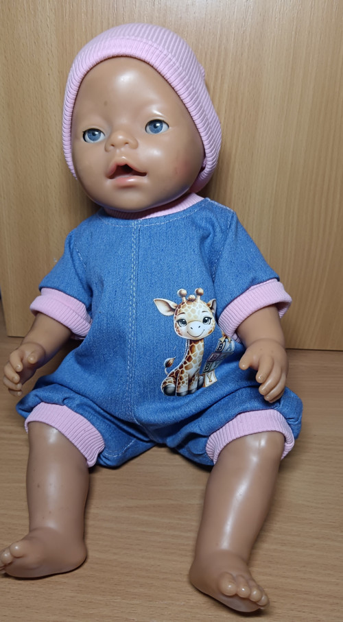 Baby Born 43 cm - overal s krátkými nohavičkami