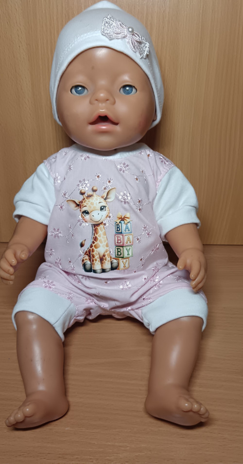 Baby Born 43 cm - rúžový se žirafou
