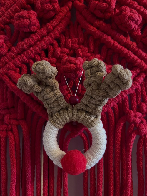 Macrame vánoční sobík