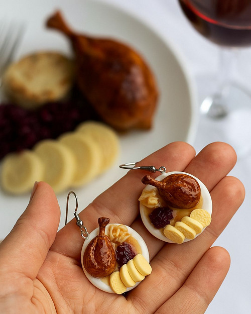 Svatomartinské menu (visací náušnice) — foto 1
