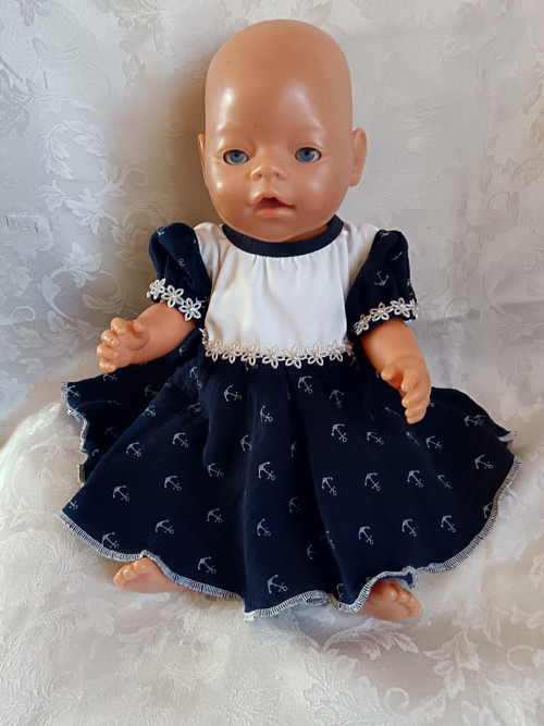 Baby Born 43 cm- modré s kotvami