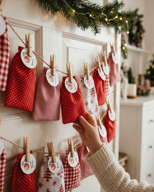 Čekání na Ježíška - adventní pytlíčky