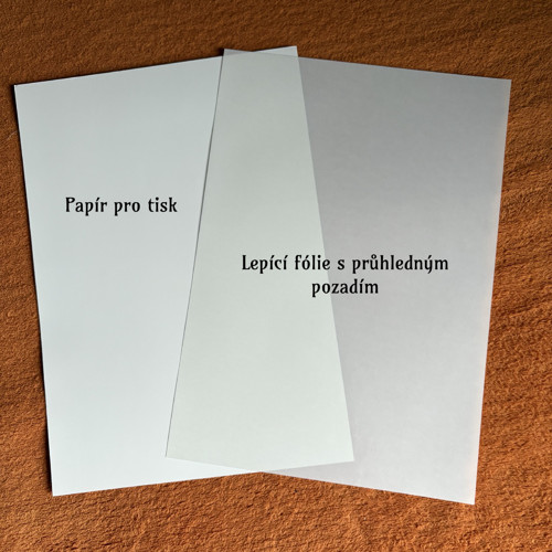 Tetovací papír klasický čirý — foto 1