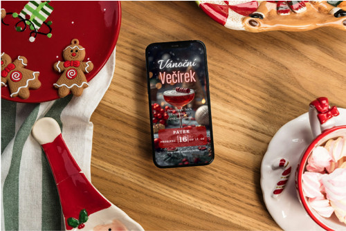 Digitální pozvánka – Vánoční večírek