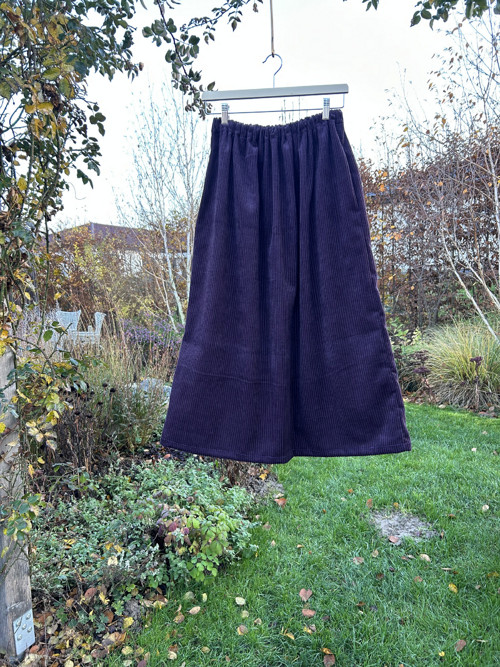 Sukně Manšestr Aubergine — foto 1