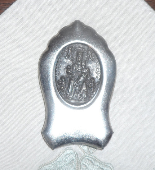 Starožitný svatý OBRÁZEK • Madonna Barbana, Itálie