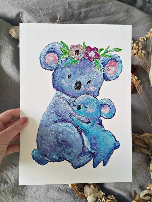Plakát v rámečku A4 - Koala — foto 1
