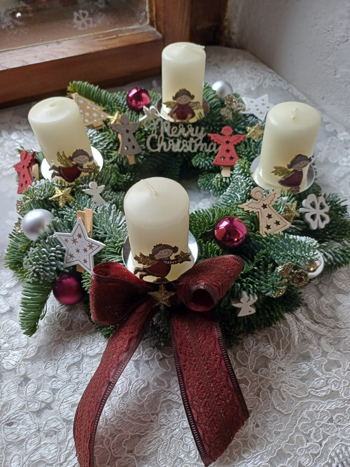 Věnec adventní ""Slet andělíčků" — foto 1