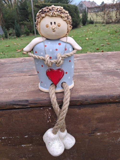Anděl s botama, s puntíky/ malý/