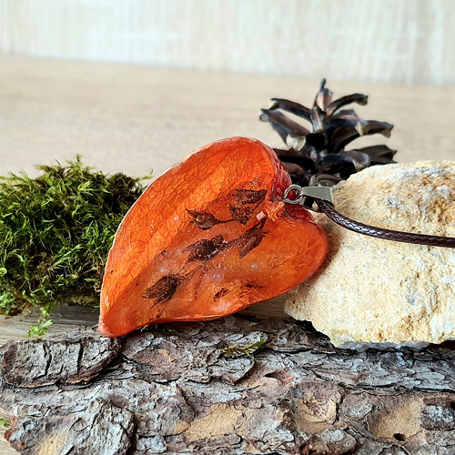 Náhrdelník "Podzimní lampión" — foto 1