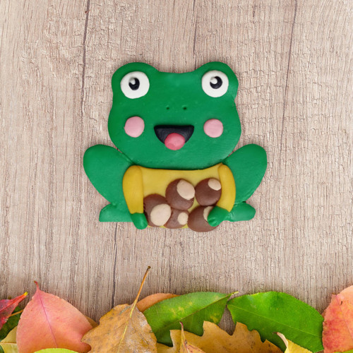 FIMO magnetka na každé roční období žába - podzim