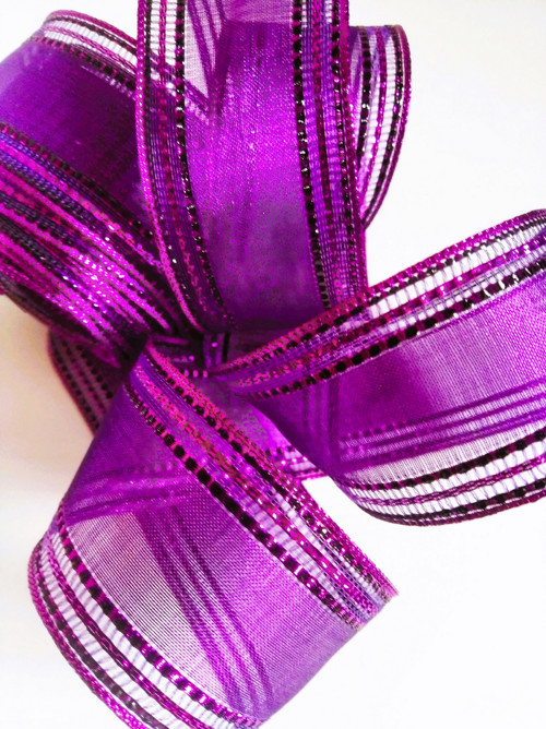 Stuha - purpurová — foto 1