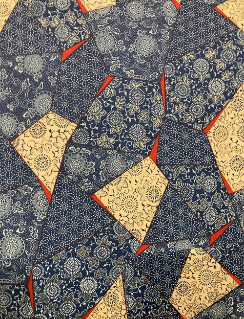 Handmade origami papír Modrý patchwork — foto 1