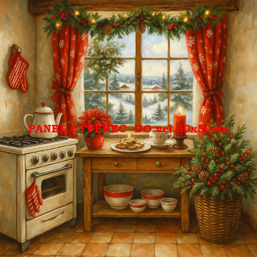Bavlněný panel 35x35 cm - skladem
