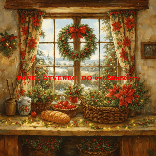 Bavlněný panel 35x35 cm - skladem — foto 1
