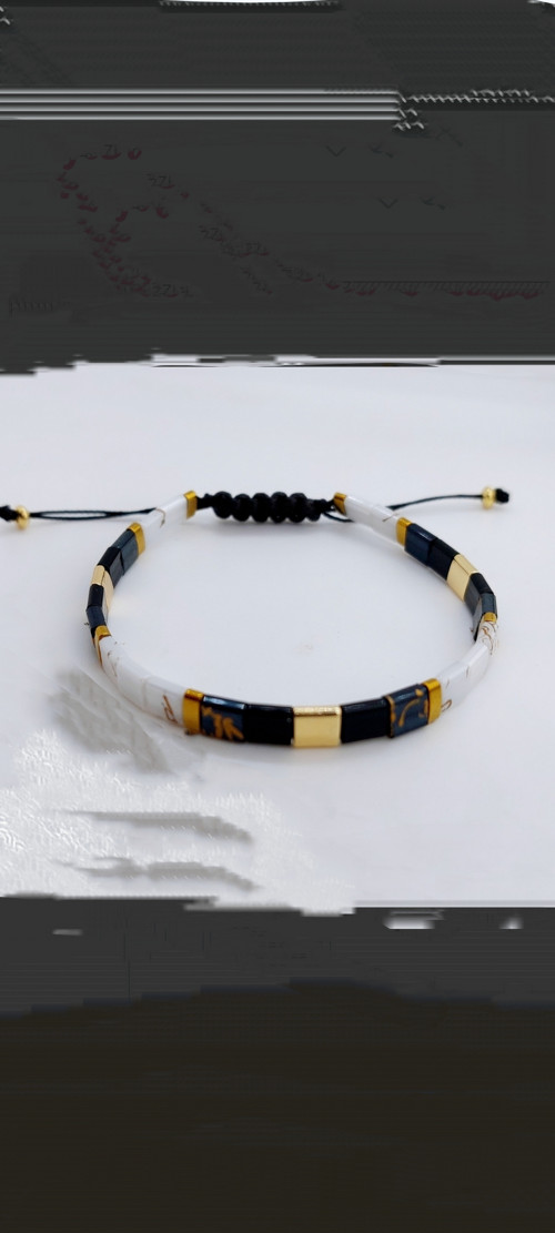 Miyuki Tila beads by white