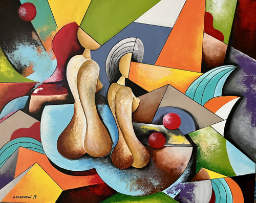 "Mísa plná ovoce” 100x80