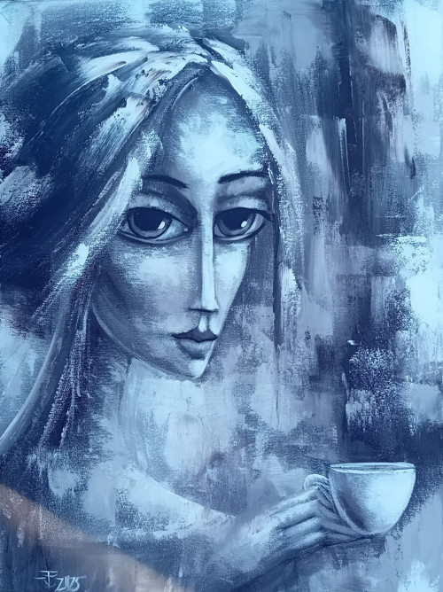 Jiří Petr- Cappuccino, obraz 80x60 cm