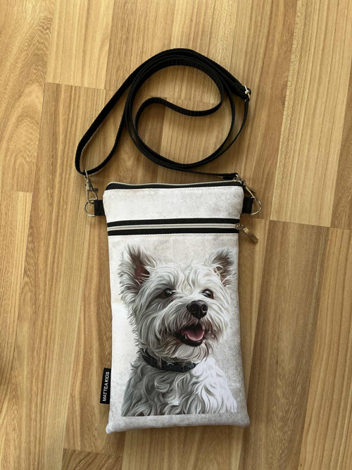 Westík - taštička crossbody na mobil