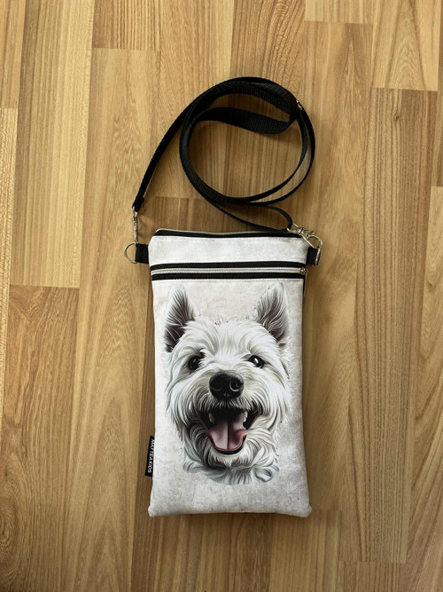 Westík - taštička crossbody na mobil