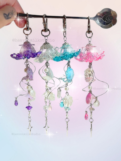 Jellyfish klíčenka medůza chobotnice keychain