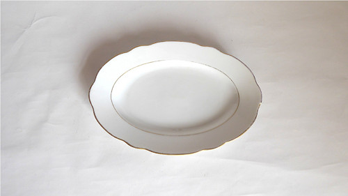 A399_ Servírovací mísa, porcelán, 1960, retro