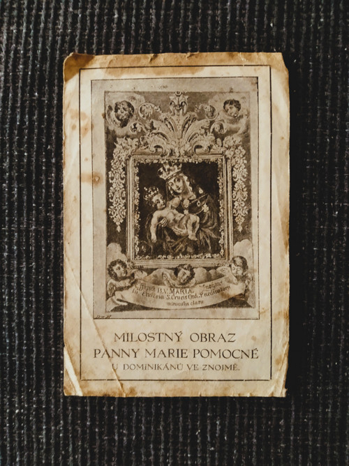 Svatý obrázek z roku 1907