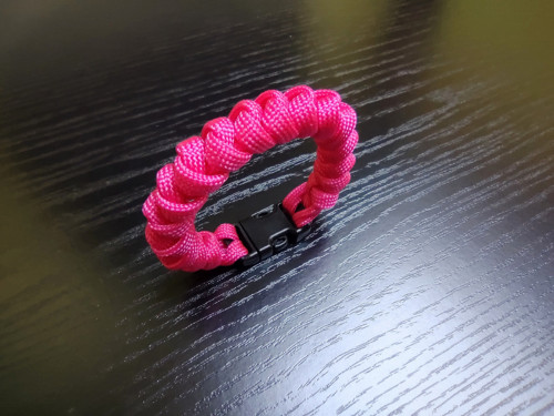 Paracord náramek Pink