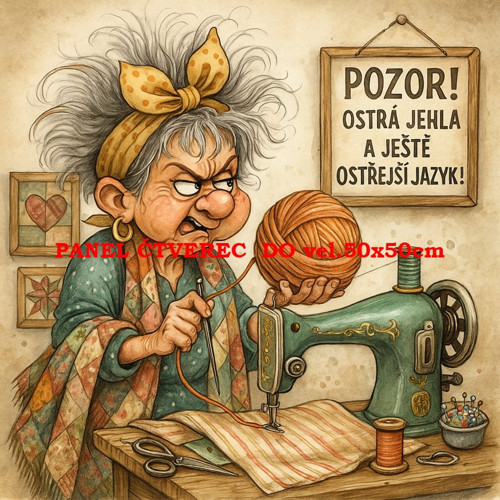Bavlněný panel 25x25 cm - skladem