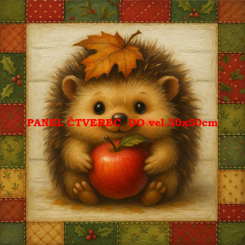 Bavlněný panel 30x30 cm - skladem — foto 1