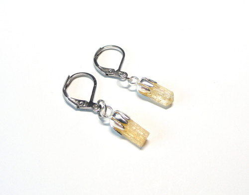 Topaz imperial krystaly, chirurgická ocel — foto 1