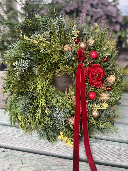 Přírodní vánoční věnec 39cm — foto 1