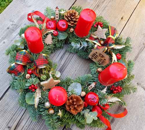 Přírodní adventní věnec - rezervace — foto 1