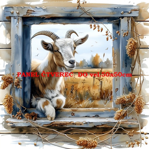 Bavlněný panel 30x30 cm skladem — foto 1