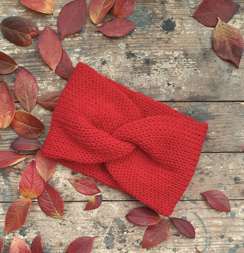 Čelenka 50% merino... červená