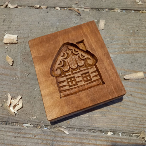 Dřevěná forma domeček 5x6 cm