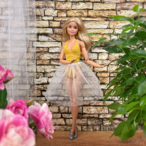 Žlutá baletka - Sada oblečení pro Barbie
