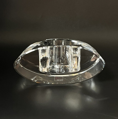 Moser Křišťálový svícen těžítko 12x7x5 cm značeno