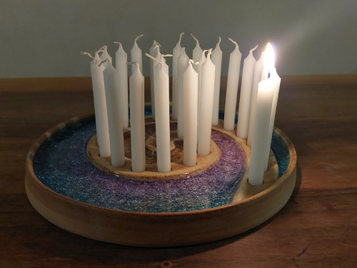 Adventní svícen spirála — foto 1