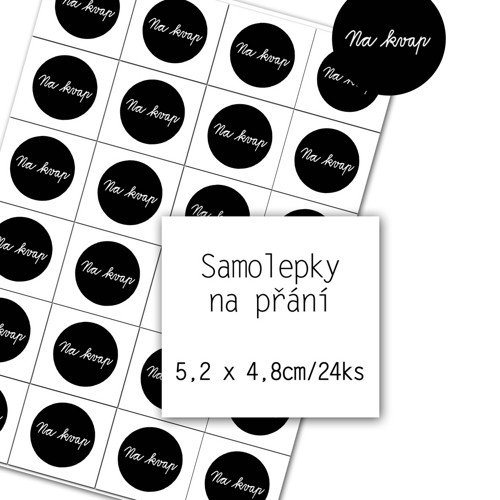 Samolepky NA PŘÁNÍ - 24ks — foto 1