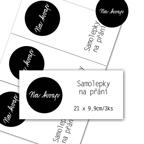 MAXI Samolepky NA PŘÁNÍ - 3ks — foto 1