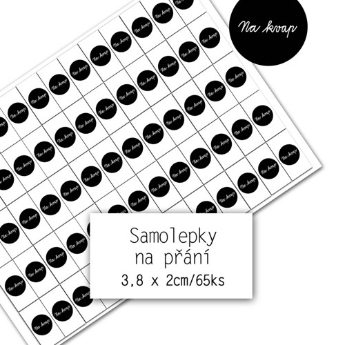 PIDI Samolepky NA PŘÁNÍ - 65ks