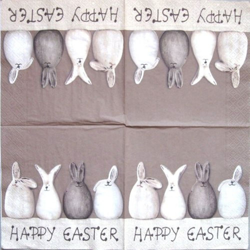 Papírový ubrousek velikonoční Happy easter