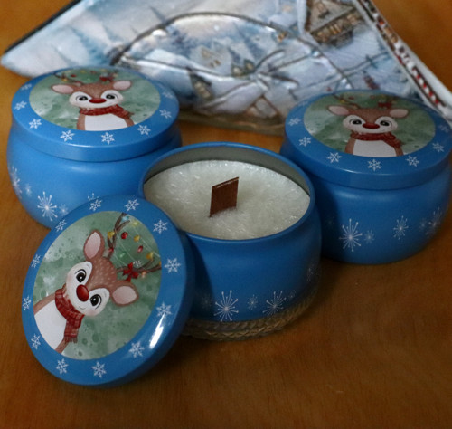 Aromatická svíčka s dřevěným knotem