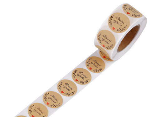 Papírové samolepky 25 mm (50ks)