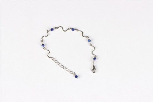 Náramek z chir. oceli - lapis lazuli