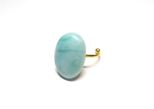 Larimar kapka, prsten chirurgická ocel