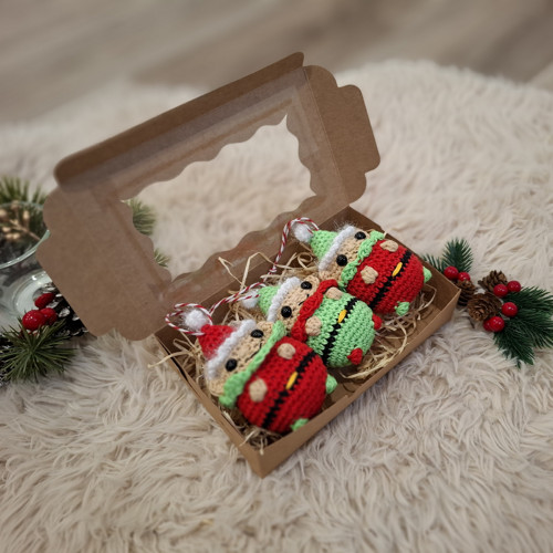 Háčkovaná sada vánočních elfíků